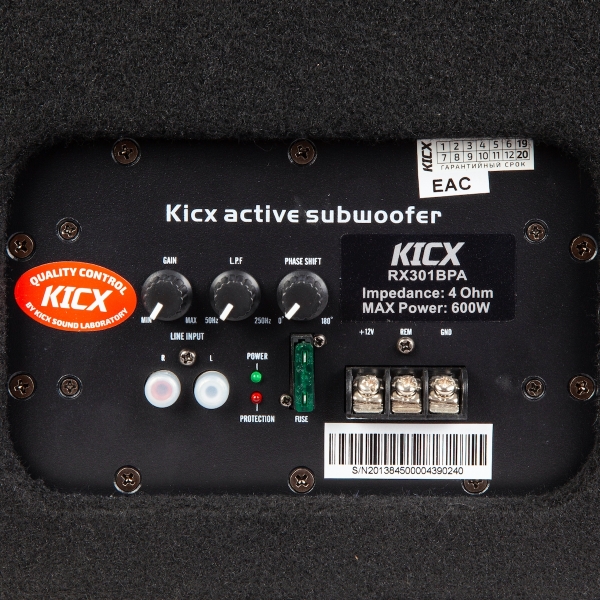 Активный сабвуфер KICX RX301BPA