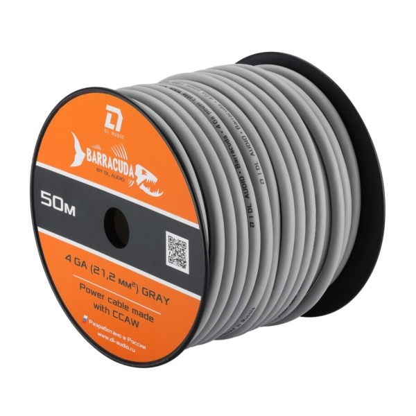 Кабель силовой DL Audio Barracuda Power Gray (4 Ga/21.2 мм²)