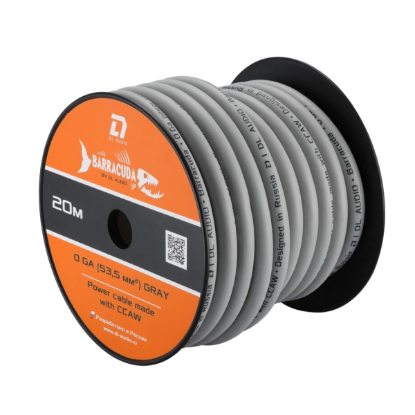 Кабель силовой DL Audio Barracuda Power Gray (0 Ga/53.5 мм²)