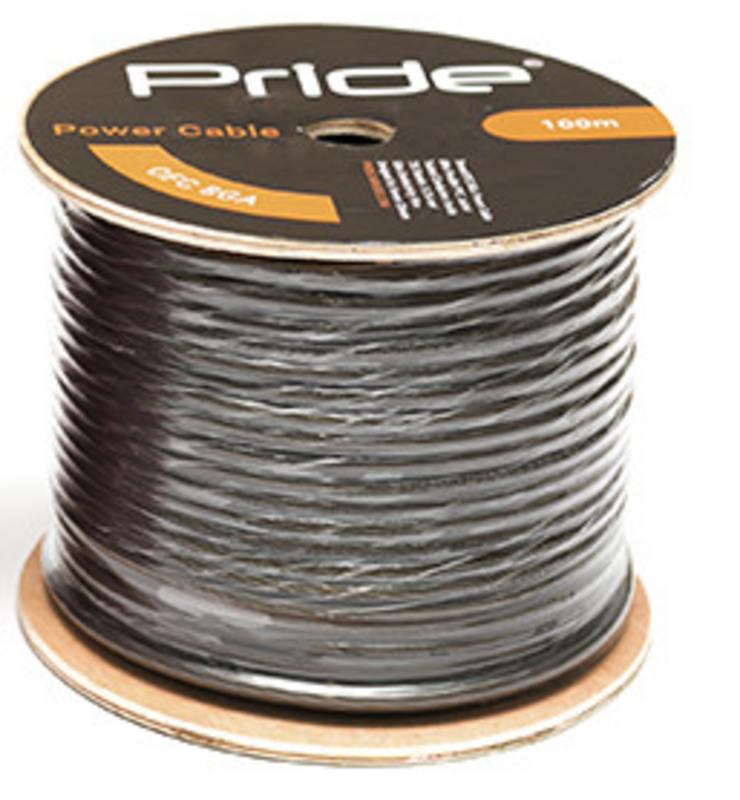 Кабель силовой Pride 8GA Black/Red