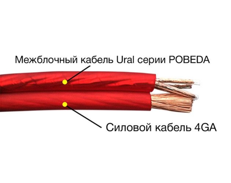 Межблочный кабель 2RCA – 2RCA URAL RCA-PB5M
