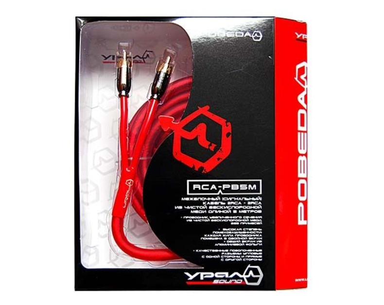 Межблочный кабель URAL 2RCA-PB5M