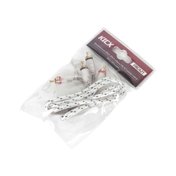 Межблочный кабель 2RCA-2RCA KICX FRCA21 (1м)