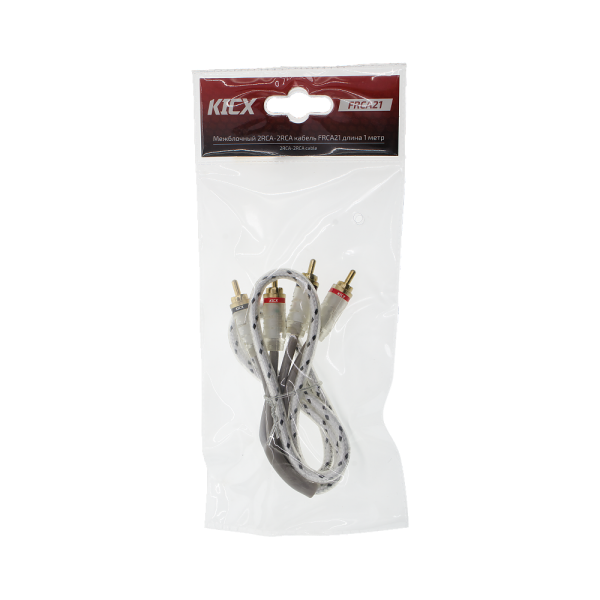 Межблочный кабель 2RCA-2RCA KICX FRCA21 (1м)