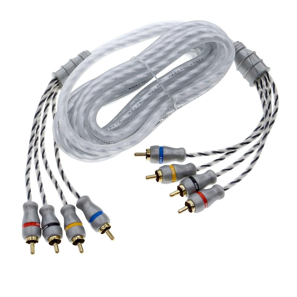 Межблочный кабель 4RCA - 4RCA KICX MRCA44-5-SS (5м)