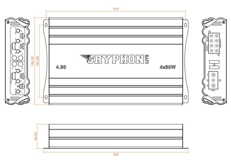 Усилитель 4-канальный DL Audio Gryphon Lite 4.80