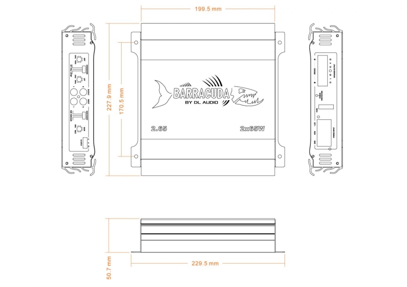 Усилитель 2-канальный DL Audio Barracuda 2.65