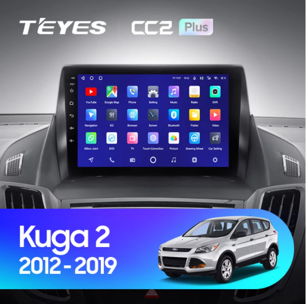 Штатная магнитола для Ford Kuga II (2012-2019) Teyes CC2 PLUS (3/32Gb)