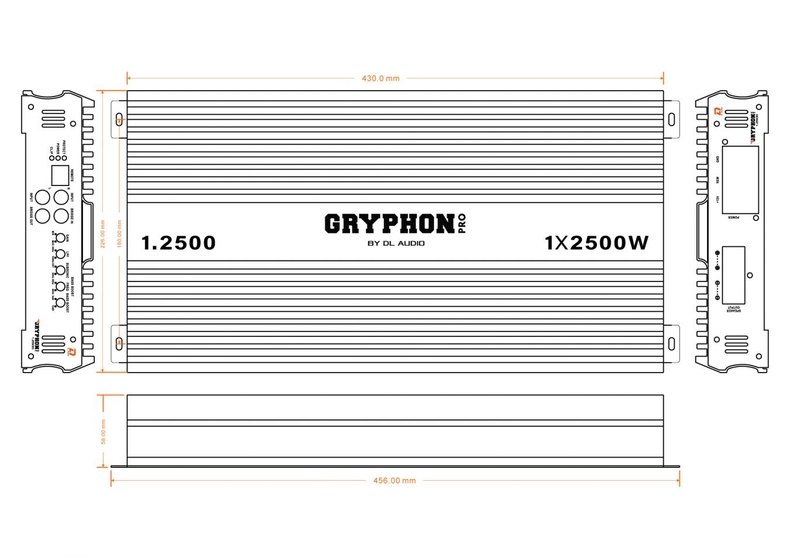Усилитель 1-канальный DL Audio Gryphon PRO 1.2500