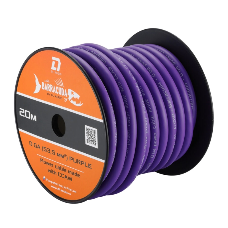 Кабель силовой DL Audio Barracuda Power 0Ga Gray/Purple