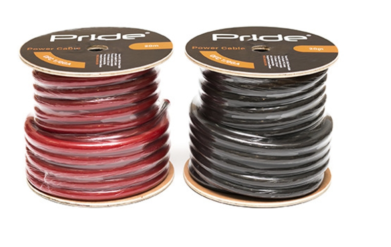 Кабель силовой Pride 0GA Black/Red